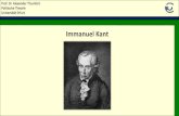 Immanuel Kant - Universit¤t Erfurt nbsp; Immanuel Kant . 22.04.1724: geb. in K¶nigsberg, ... Werke: Allgemeine Naturgeschichte und der Himmel, Kritik der reinen Vernunft Idee,