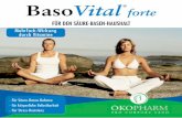 FÜR DEN SÄURE-BASEN-HAUSHALT - oekopharm.com BasoVital forte FÜR DEN SÄURE-BASEN-HAUSHALT Mehrfach-Wirkung durch Vitamine - Für Säure-Basen-Balance - für körperliche Belastbarkeit