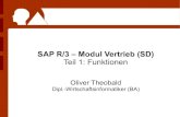 SAP R/3 – Modul Vertrieb (SD) Teil 1: · PDF fileAbbildung eines Unternehmens in SAP R/3 Unternehmen: Buchungskreis 1000 Einkauf Produktion Vertrieb Werk 3000 Werk 3100 LOrt 0001