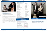 Foto: Jürgen Bindrim bisher Waren zu gast - · PDF fileGuitar Quartet Friedemann Wutke Duo Yamamoto Duo SART Wulﬁ n Lieske Weissgerber Gitarrenduo ... das berühmte „Tico Tico“