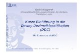 Kurze Einführung in die Dewey-Dezimalklassifikation (DDC) · PDF fileDr. Gerwin Kasperek (UB Frankfurt / vifabio): Kurzeinführung DDC (Nov. 2006) 1 Kurze Einführung in die Dewey-Dezimalklassifikation