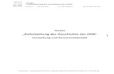 Aufarbeitung der Geschichte der DDR 1 · PDF file · 2016-04-13Verein „Aufarbeitung der Geschichte der DDR“ Erthalstr. 9 97074 Würzburg Tel.: 0931/ 88074531 Mail: tkpohl@t-online.de