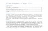 Zum Bildungswesen der  · PDF file · 2015-08-211 Hugo Jensch,   Zum Bildungswesen der DDR Inhalt Vorbemerkungen ..... 1 Historisches