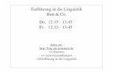 Einführung in die Linguistik Butt & Co. Do. 12:15 - 13:45 ...ling.uni-konstanz.de/pages/allgemein/introling/einf_sem2_print.pdf · Artikel (Artikel in der Semantik sind noch schwieriger