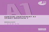 GOETHE-ZERTIFIKAT A1 START DEUTSCH 1 deutsch 1 modellsatz.pdf · PDF fileMaterialien zu der Prüfung Start Deutsch 1 Start Deutsch 1 Modelltest, CD ISBN 978-3-939670-77-3 Start Deutsch