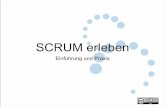 Scrum - Einführungjohanneslink.net/downloads/Scrum Erleben.pdf · Agenda • Was ist Agilität? Was ist Scrum? • Scrum: Rollen, Meetings und Artefakte • Scrum erleben • Spezialitäten