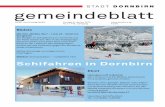 STADT DORNBIRN gemeindeblatt · PDF fileIst der Jänner frostig und kalt, lacht uns bald der grüne Wald. Hat der Vinzenz Wasserflut, ist es für den Wein nicht gut (22.). Pauli klar,