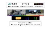 Versuch: Das Spektrometer - PSIpsi.physik.kit.edu/downloads/Spektrometer_Arbeitsblaetter_komplett.pdf · Wir benutzen im Folgenden ein Spektrometer in Czerny-Turner-Anordnung, wie