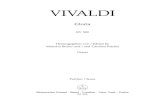 VIVALDI - Clarius Audi spartiti · PDF fileVivaldi, like Corelli, was one of the Italian virtuosi whose musicianship would define the baroque violin, ... As proposed by Michael Talbot,