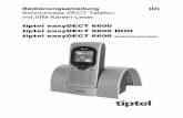 Bedienungsanleitung (D) Schnurloses DECT-Telefon mit · PDF fileGSM, erlaubt Ihnen die DECT-Technologie die Nutzung der Vorteile eines drahtlosen digitalen Kommunikationssystems, ...