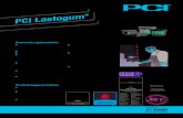 Anwendungsbereiche -   · PDF fileTechnisches Merkblatt PCI ®Lastogum Der Untergrund muss fest, trocken (Zementestrich 4 %, Anhydrit-Fließ-estrich 0,5 %, jeweils gemessen mit