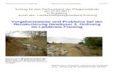 Vorgehensweise und Probleme bei der Renaturierung · PDF fileFlitzinger Bach – 2,8 km Länge, Förderung nach den Landschaftspflegerichtli-nien, ökologische Renaturierung (2004)