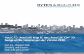 AutoCAD, AutoCAD Map 3D und AutoCAD Civil 3D … Map 3D 2013.pdf · Dipl.-Ing. Christian Walz Schulung und Support Bytes & Building GmbH AutoCAD, AutoCAD Map 3D und AutoCAD Civil