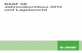 BASF SE Jahresabschluss 2015 und Lagebericht · PDF fileInhalt Lagebericht der BASF SE 1 Geschäftsverlauf 2 Mitarbeiter und Gesellschaft 5 Chancen- und Risikobericht 7 Ausblick 14