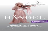 Händel IM HeRBST - · PDF filebare Sängerin wird nun mit dem Händel-Preis der Stadt Halle (Saale) geehrt – und es ist zugleich auch eine Ehre für die Stadt. Mit den „Händel