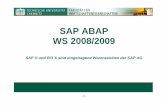 SAP ABAP WS 2008/2009 - tu-  · PDF file- 1 - SAP ABAP . WS 2008/2009 . SAP ® und R/3 ® sind eingetragene Warenzeichen der SAP AG