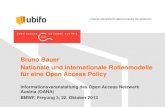 Bruno Bauer Nationale und internationale Rollenmodelle · PDF fileE-Infrastructures Austria: Repositorien & Forschungsdaten Projektantrag bei Hochschulraumstrukturmitteln . 13 ...