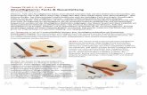 Akustikgitarre: Facts & Bauanleitung · PDF filedie Gitarre ihre Farbe nach Wunsch bekommen, dürfen nun die Stimmmechaniken, Wirbel bzw. Tuner eingesetzt werden