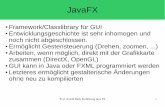 JavaFX - HTW Dresdenbeck/PSPII_WI/Folien/... · Prof. Arnold Beck Einführung Java FX 1 JavaFX Framework/Classlibrary für GUI Entwicklungsgeschichte ist sehr inhomogen und noch nicht