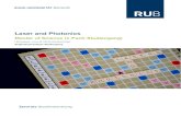 Laser and Photonics - Ruhr-Universität · PDF fileund mehr oder FCE (First Certificate in English), CAE ... Ultrashort Laser Physics and Technology Introduction to Nonlinear optics