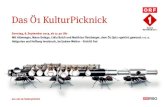 Das Ö1 KulturPicknick -   · PDF fileWerken von J. S. Bach, Mauro Giuliani und Joaquin Turina. Gekrönt wird sein Auftritt durch gefühlvolle Eigenkompositionen.
