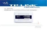 TL-PA101 85Mbps-Powerline-Ethernet-Adapterstatic.tp-link.com/resources/software/TL-PA101_UG_DE.pdf · Kapitel 1. Einführung Gratulation zu Ihrem Kauf dieses außergewöhnlichen Ethernet-Powerlineadapters.