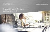 Daimler Financial Services im Überblick 2017 · PDF file2 DAIMLER FINANCIAL SERVICES IM BERBLICK 2017 Daimler Financial Services steht für vielfältige Finanzdienstleistungen rund