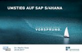 UMSTIEG AUF SAP S/4HANA -  · PDF fileSuccessFactors ist laut offizieller SAP-Roadmap strategisches Produkt Anbindung an S4/HANA via HCI möglich Zukunft von SAP HR
