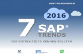 SAP Trends 2015, die Entscheider kennen sollten · PDF fileSAP TREND #1 Unternehmen flexibilisieren ihre SAP-Landschaften und nutzen Cloud-Lösungen. SAP erzielte 2015 etwa 12 Prozent
