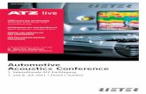 Automotive Acoustics Conference - Rieterrieter.com/fileadmin/user_upload/picturepark/Programm__28193.pdf · Automotive Acoustics Conference 1. Internationale ATZ-Fachtagung 7. und