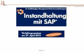 2-tägige Intensivworkshops: „SAP R/3 PM in der ... · PDF fileKL Zur Person • 1988 – 2001 bei der SAP AG, Walldorf – 10 Jahre PM/CS-Beratung in mehr als 60 Kundenprojekten