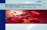 Blutwerte und ihre Bedeutung bei Rheuma. - · PDF filemit dieser Ausgabe der Pfizer Broschüren „Laborwerte bei Rheuma“ möchten wir Ihnen eine schnelle Information über die wichtigsten