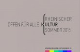 Unbenannt-2 - aachener- · PDF fileWIE SAGTEN SCHON DIE BREMER STADTMUSIKANTEN? HINAUS! ETWAS BESSERES ALS DAHEIM WERDEN WIR ÜBERALL FINDEN. Der Rheinische Kultursom-mer