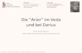 Die Arier im Veda und bei Darius - LMU Mü · PDF fileDie "Arier" im Veda und bei Darius Peter-Arnold Mumm LMU, Institut für Phonetik und Sprachverarbeitung . Münchner Zentrum für