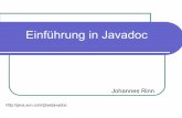 Einführung in Javadoc - hs-weingarten.dekeller/Downloads/grabo/java/... · Dokumentieren mit Javadoc 2 Javadoc Was ist Javadoc? Javadoc ist ein Werkzeug, dass eine standardisierte