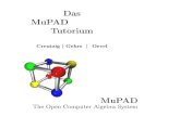 Das MuPAD Tutorium - Math: · PDF fileVorwort Diese Einführung erläutert Ihnen den grundsätzlichen Umgang mit dem Softwarepaket MuPAD und gibt einen Einblick in die umfang-reichen