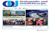 Orthopädie und Unfallchirurgie - · PDF filePersonalia 256 Wir gratulieren ... 257 Qualität und Sicherheit STELLUNGNAHME Durchführung von postoperativen Ganzbeinstandaufnahmen 300