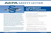 Zum aktuellen "AOPA Safety Letter"... · PDF fileInternetseite der EASA zu finden. Da die EU-Verordnungen aus dem Englischen ins Deutsche übersetzt worden sind, kommt es in einigen