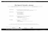 Richard Goode, piano - The Friends of Chamber · PDF fileRichard Goode, piano Friday, February 19 8 pm ... Bagatelles, Op. 126: miniatures in size, but filled with outsized ideas and