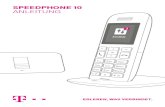 SPEEDPHONE 10 ANLEITUNG - · PDF file3. Drücken Sie die Anmelden-Taste an ihrem Router für drei Sekunden. Drücken Sie jetzt „Anmelden“ auf ihrem Speedphone und wählen Sie die