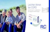 Leichter Atmen bei COPD - · PDF fileLeichter Atmen bei COPD Das RC-Cornet® – Ihr Hilfsmittel für die erfolgreiche COPD-Therapie. Erstattungsfähig und von Fachverbänden empfohlen