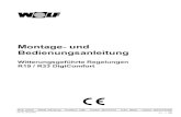 Montage- und Bedienungsanleitung - · PDF file4 Normen / Vorschriften R19 / R33 - Die Installation und Inbetriebnahme der Heizungsregelung und der angeschlosse-nen Zubehörteile darf