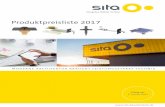 Produktpreisliste 2017 - Sita Bauelemente · PDF file3 Inhalt Wichtig! Für alle Bestellungen und Lieferungen gelten die umseitigen Verkaufs- und Lieferbedingungen. Die genannten Preise
