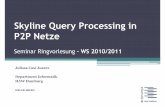 Skyline Query Processing in P2P Netzeusers.informatik.haw-hamburg.de/~ubicomp/projekte/master10-11... · • Drei Schichten: Underlay, Overlay und Application • Konfiguration: −Underlay: