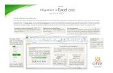aus Excel 2003 - download.microsoft.comdownload.microsoft.com/download/0/7/6/0760bdff-1747-40e8-a4f1... · Migration in Excel 200 1 aus Excel 2003 Excel 2010 Microsoft® Elemente,