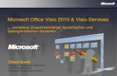Microsoft Office Visio 2010 und Visio Services - · PDF fileContextual Daten Visualisierung mit Visio *& ODBC / OLEDB * Visio Basics Data Source Visio Diagramm Office Excel 2010 Office