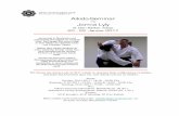 Aikido-Seminar Jorma · PDF fileJorma lebt in Stockholm und unterrichtet dort täglich im Vanadis Dojo. Seit langer Zeit schon folgt er dem Aikido von Seishiro Endo und Christian Tissier