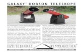 GALAXY ﬁ DOBSON TELESKOPE - · PDF fileOkular D8 D10 42 mm Erfle Vergrößerung X 29x ---Austrittspupille mm 7 mm 8,4 mm tats. Gesichtsfeld Grad 2,2° ---30 mm Erfle Vergrößerung