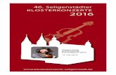 KLOSTERKONZERTE · PDF file3 Liebe Besucher der Klosterkonzerte, es erfüllt uns mit Genugtuung, wieder ein reichhaltiges musikalisches Jahresprogramm anbieten zu können, zum Teil