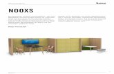 NOOXS - bene.combene.com/pics/office-furniture/collaboration/bene/nooxs/... · Für die Montage eines Screens werden benötigt: · NOOXS Montageset für TFT-Wandhalterung · Wandhalterung